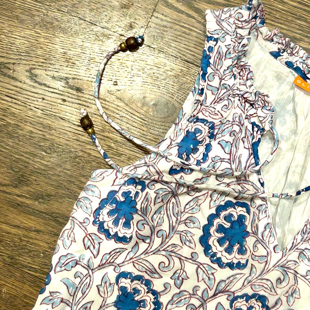 Oliphant Malta Ruffle Hem Sleeveless Dress - Picture 4 of 13
